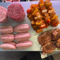 bbq meat on counter