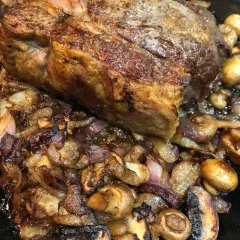 cooked meat