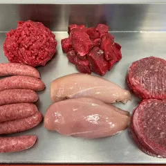 meat on counter