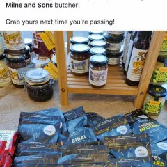 crisps and jars of food