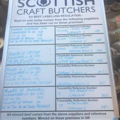 butcher meat source board